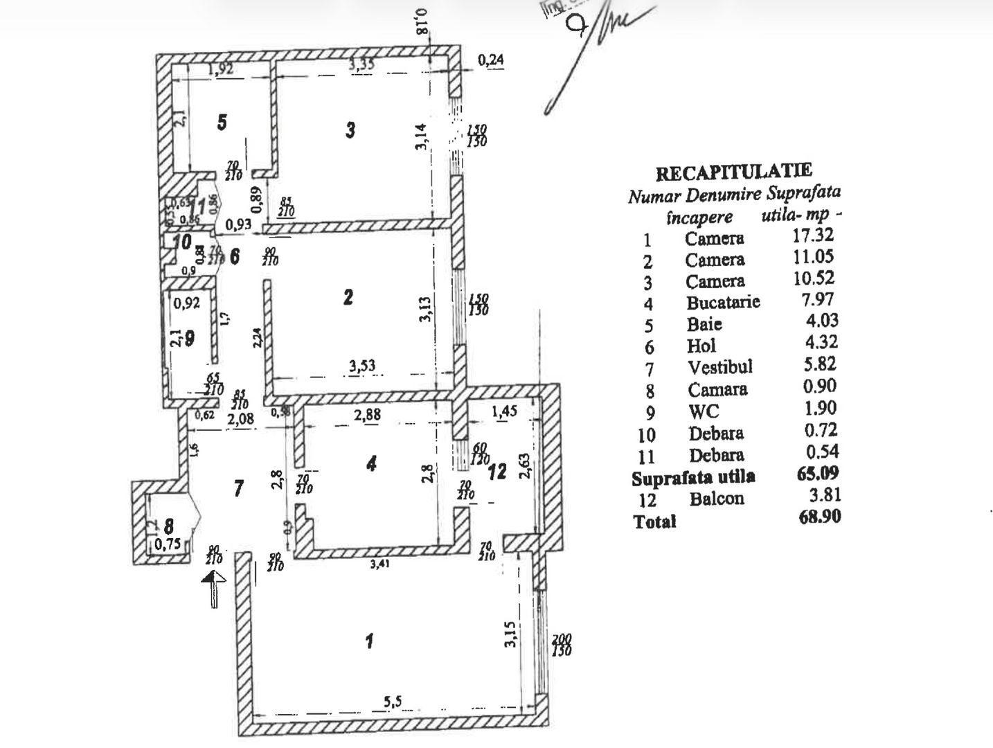 Apartament 3 camere 1980 decomandat Crangasi 2 bai loc parcare - Poză 8