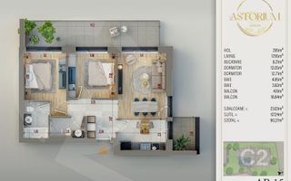 AP 3CAM. + LOC DE PARCARE INCLUS / MUTARE IMEDIATA. ASTORIUM! - Poză 2