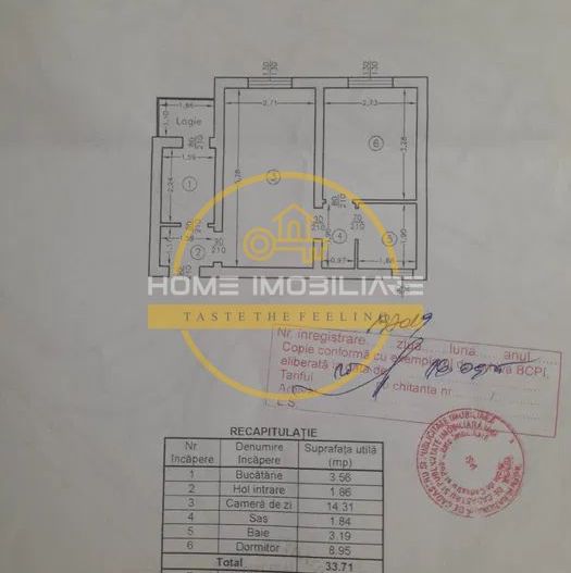 Apartament cu 2 camere/ Etajul 1 / 36mp/ zona Podu Ros - Poză 8