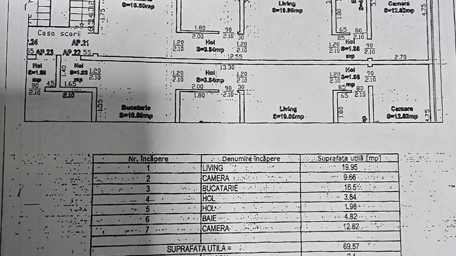 Apartament 3 Camere, Zona Dambovita, Mobilat si Utilat Complet, 3 Dormitoare - Poză 12