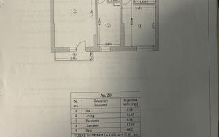 Apartament 2 camere, disponibil imediat, Mall Grand Arena, Sector 4 - Schiță 8
