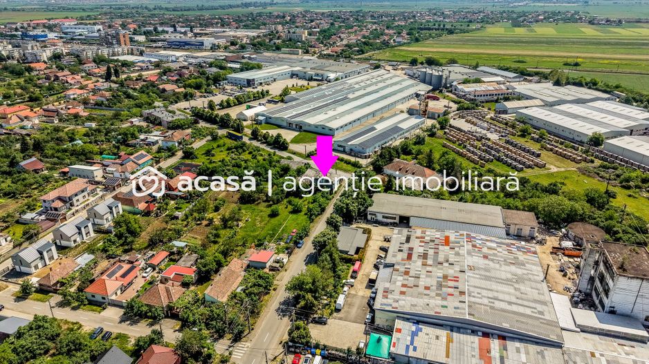 Teren de 1261 mp pe colt, in Aradul Nou, cu front de 60 m + 23 m - Poză 3