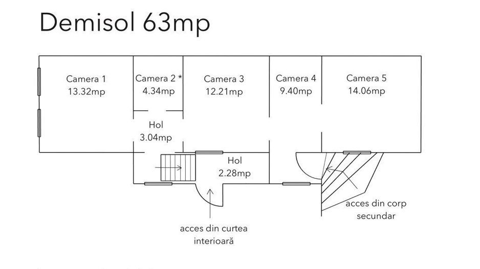 Casa D+P+1 cu curte 100mp, incadrare birouri, zona Eminescu - Poză 19