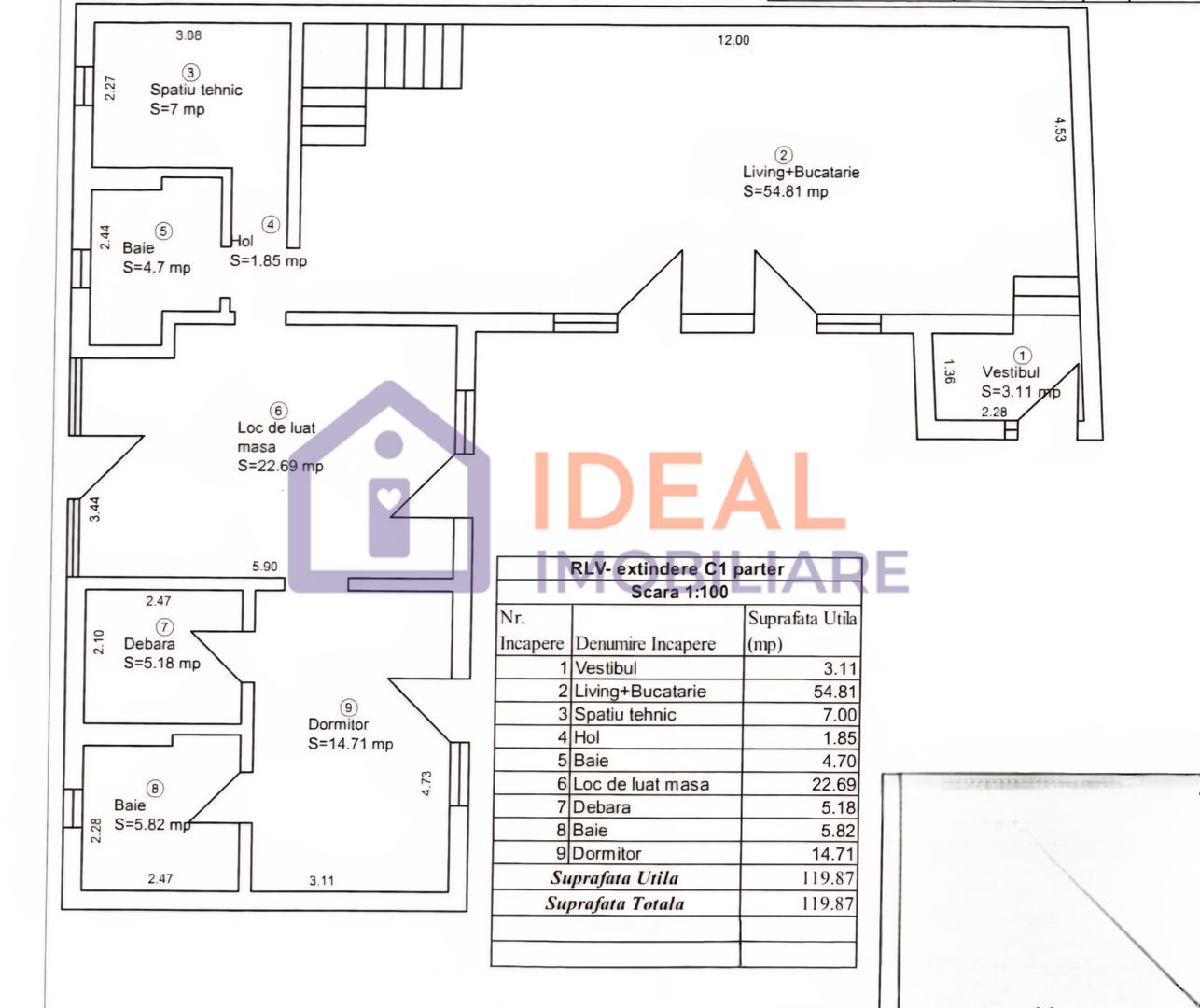 Casă Individuală de Vânzare | In Cisnădioara | 900 mp teren | 187 mpu - Schiță 21