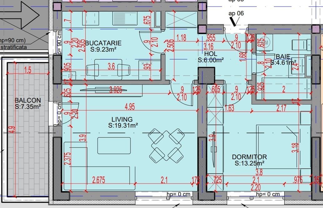Oferta Lansare 2 camere bloc boutique  parcul Teilor - Schiță 6