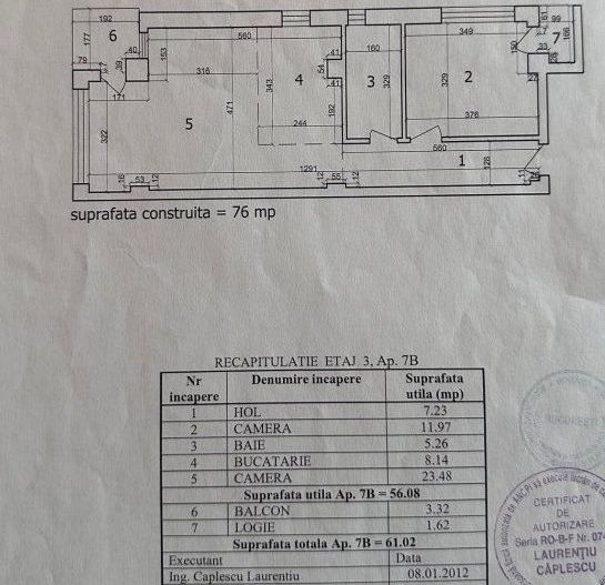 Apartament 2 camere | Jiului - Schiță 8