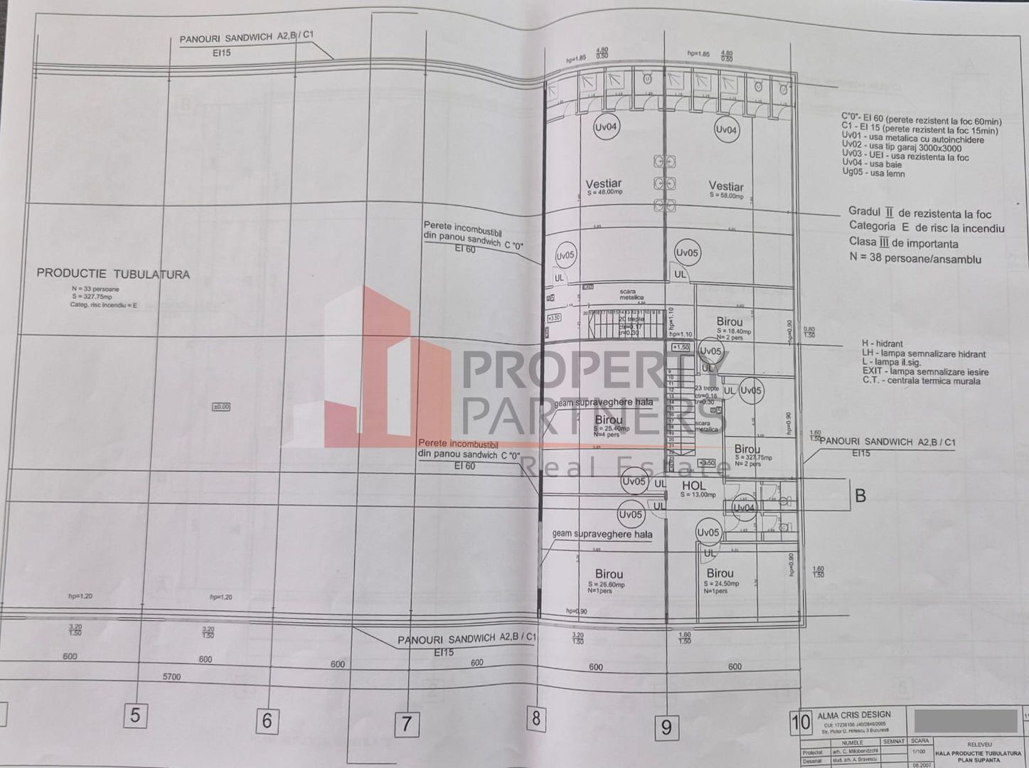 Hală de Producție / Depozitare – 1.740 mp – Zona Centura București / Autostrada - Schiță 5