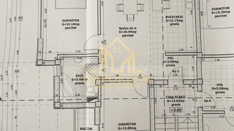 3 camere semidecomandate, Manastur, zona Bazei Sportive - Poză 11
