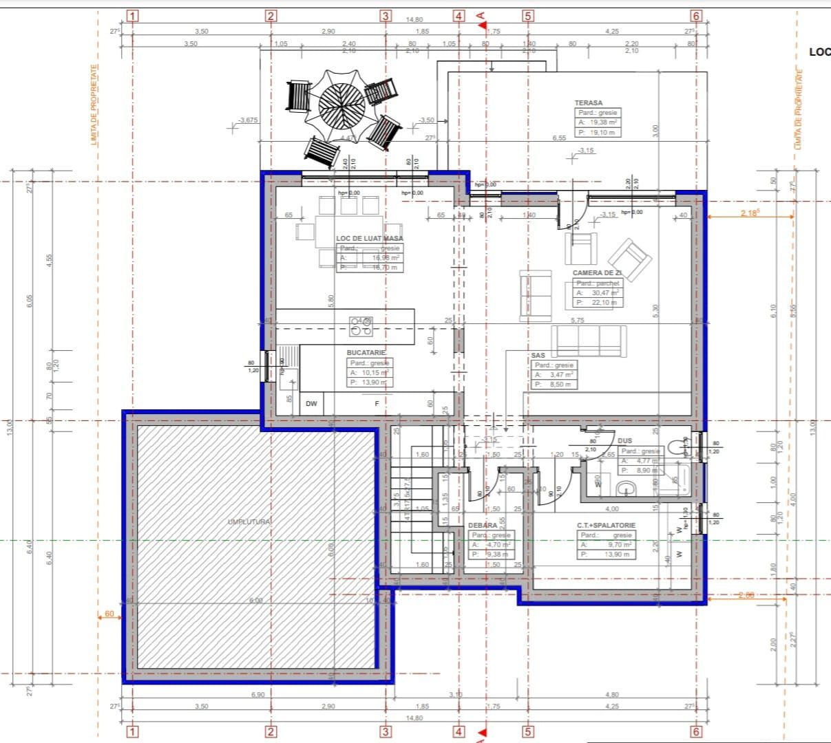 Casa individuala LA CHEIE (partial mobilata) Selimbar Sibiu - Schiță 23
