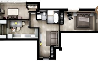 Vânzare, apartament, 3 camere, str. Nicolae Dimo, Durlești - Poză 1