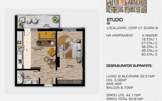 DIRECT DEZVOLTATOR |  Grand Berceni | Metrou Berceni | 2 camere tip studio - Poză 9