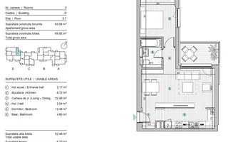 Apartament 2 camere | Finalizat | Casa Presei Libere - Poză 16