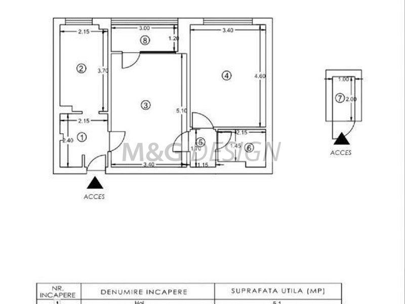 Apartament 2 camere Complexul Studentesc-CENTRALA - Poză 14