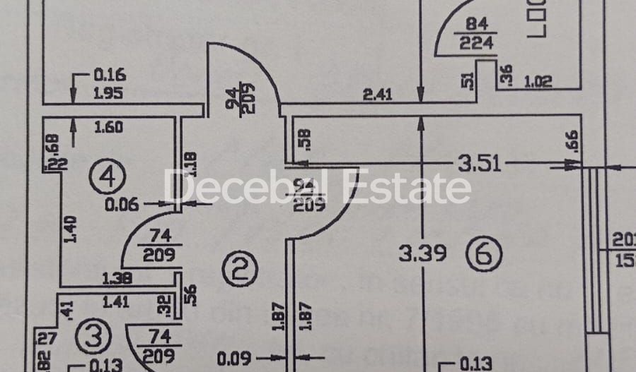 Metrou Nicolae Grigorescu-2camere 53mp  Parcul IOR Bloc Reabilitat - Schiță 12