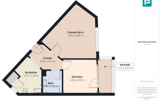 Apartament cu 2 camere în zona Soarelui - Poză 11