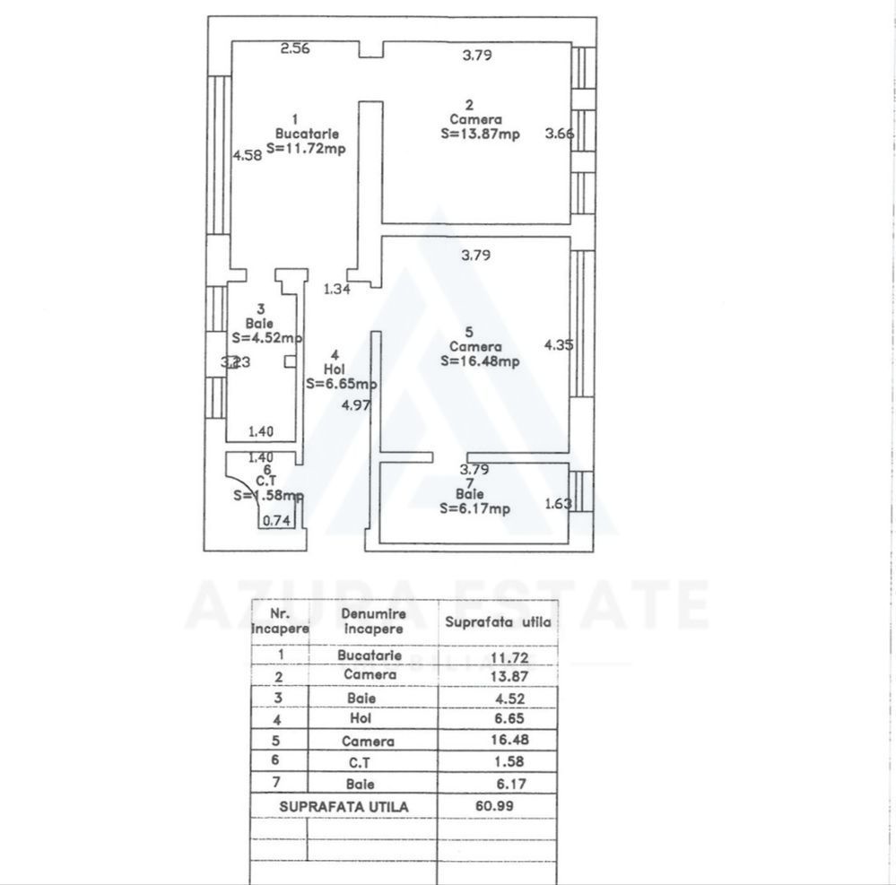 Apartament 2 camere 61 mp utili parter 2 bai 2 pivnite Centrul Istoric - Poză 8