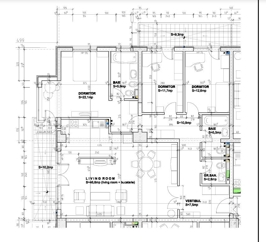 4 camere DECOMANDAT| BANEASA- Privighetorilor - Schiță 21