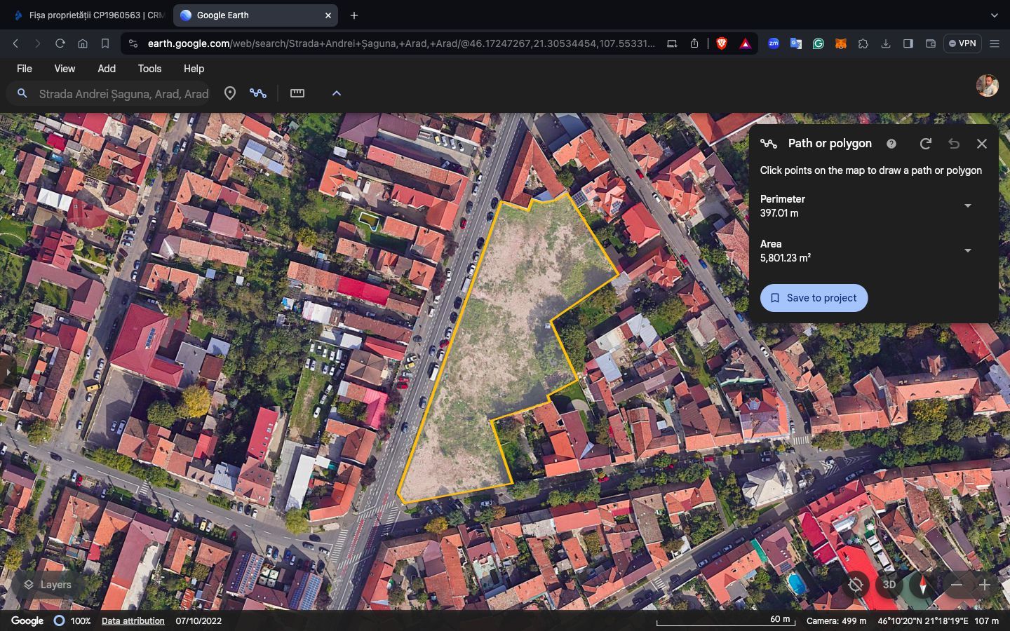 Teren intravilan Arad 5.801 mp str. Andrei Saguna - Poză 2
