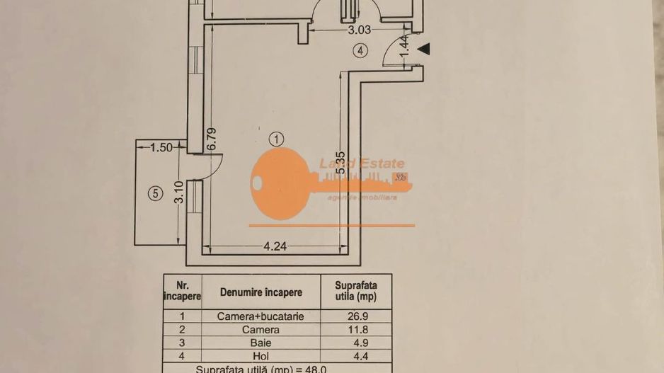 2 camere Plaza Residence - Poză 7