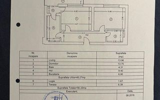 Apartament 2 camere Mobilat Utilat Loc de parcare Inclus - Schiță 16