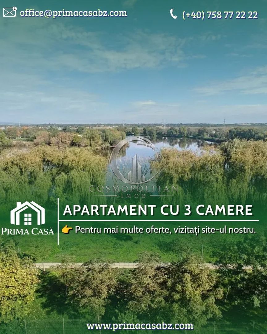 Apartament cu 3 camere ~ Parcul Tineretului ~ Conf. 1 decomandat ~ Pret: 86.000€ - Poză 1