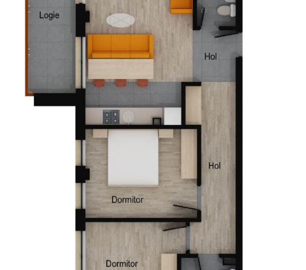 Apartament 3 camere, 2 bai, etaj intermediar, balcon, garaj, boxa - Poză 6