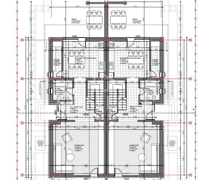 Casă spectaculoasă cu terasă panoramică cartierul Voroneț - Poză 17