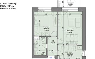 Apartament 2 camere | Nusco City Faza 2 | Etaj 7 | Premium - Poză 6