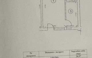 GARSONIERA CU TERASA, BRANCOVEANU/LUICA, MOBILAT-UTILATA - xy - Poză 1