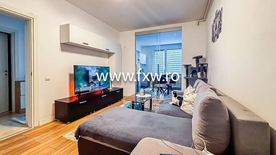 Apartament 2 camere în bloc nou, parțial mobilat și utilat - Poză 1