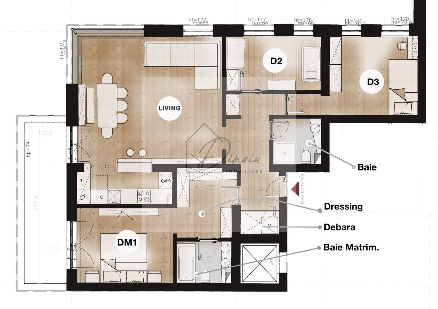 Apartament 4 camere Petricani -  Lacul Tei - sector 2 - Nord - Poză 8