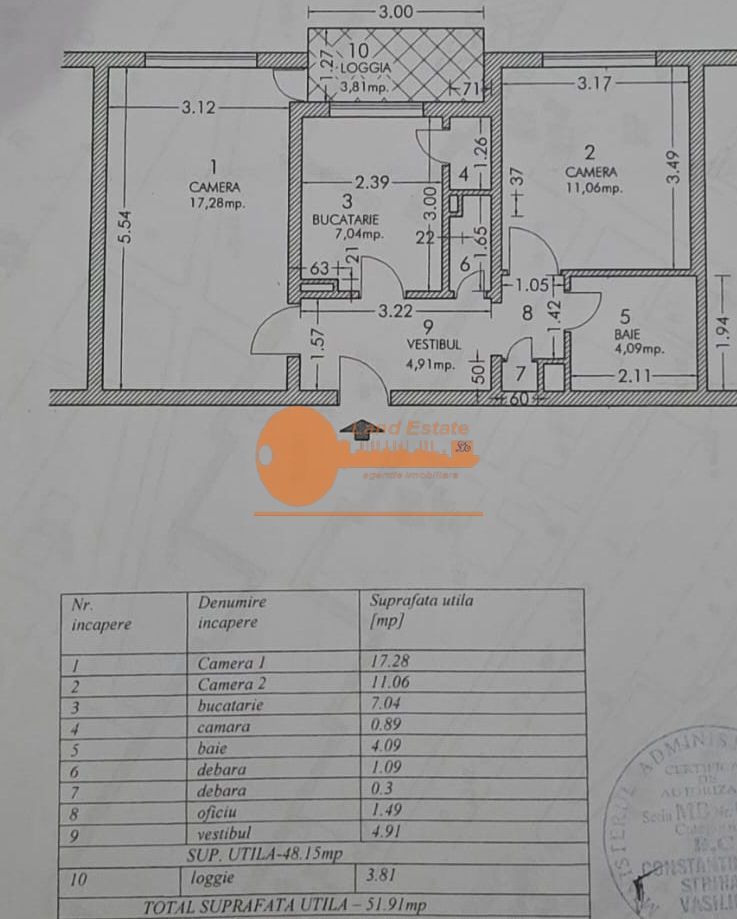 Apartament 2 camere decomandat – Gorjului / Uverturii , la 900 m de metrou - Schiță 9