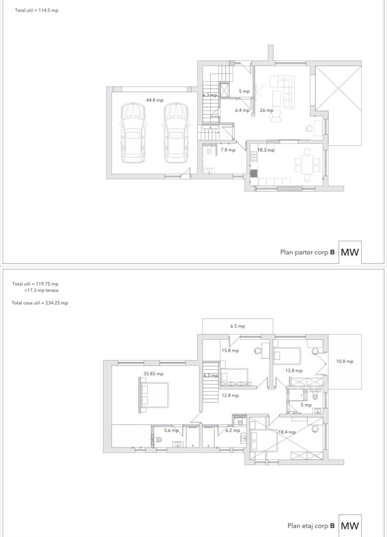 Vile elegante cu 800 m2 teren in cartierul Faget ! - Schiță 35