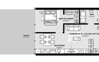 Apartament 2 camere de vânzare | 44,70 | Zona Autogară | Etaj 2 - Poză 1