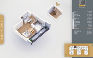 Duplex 3 camere cu dressing si 3 bai la 700 m de M Nicolae Teclu Titan Pallady - Schiță 7