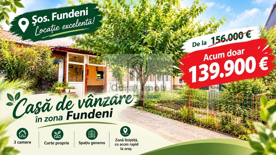 Casa 4 camere, curte individuala, Sos. Fundeni, Bucuresti - Poză 1