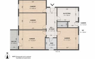 Apartament cu 4 camere in Grigorescu - Schiță 11