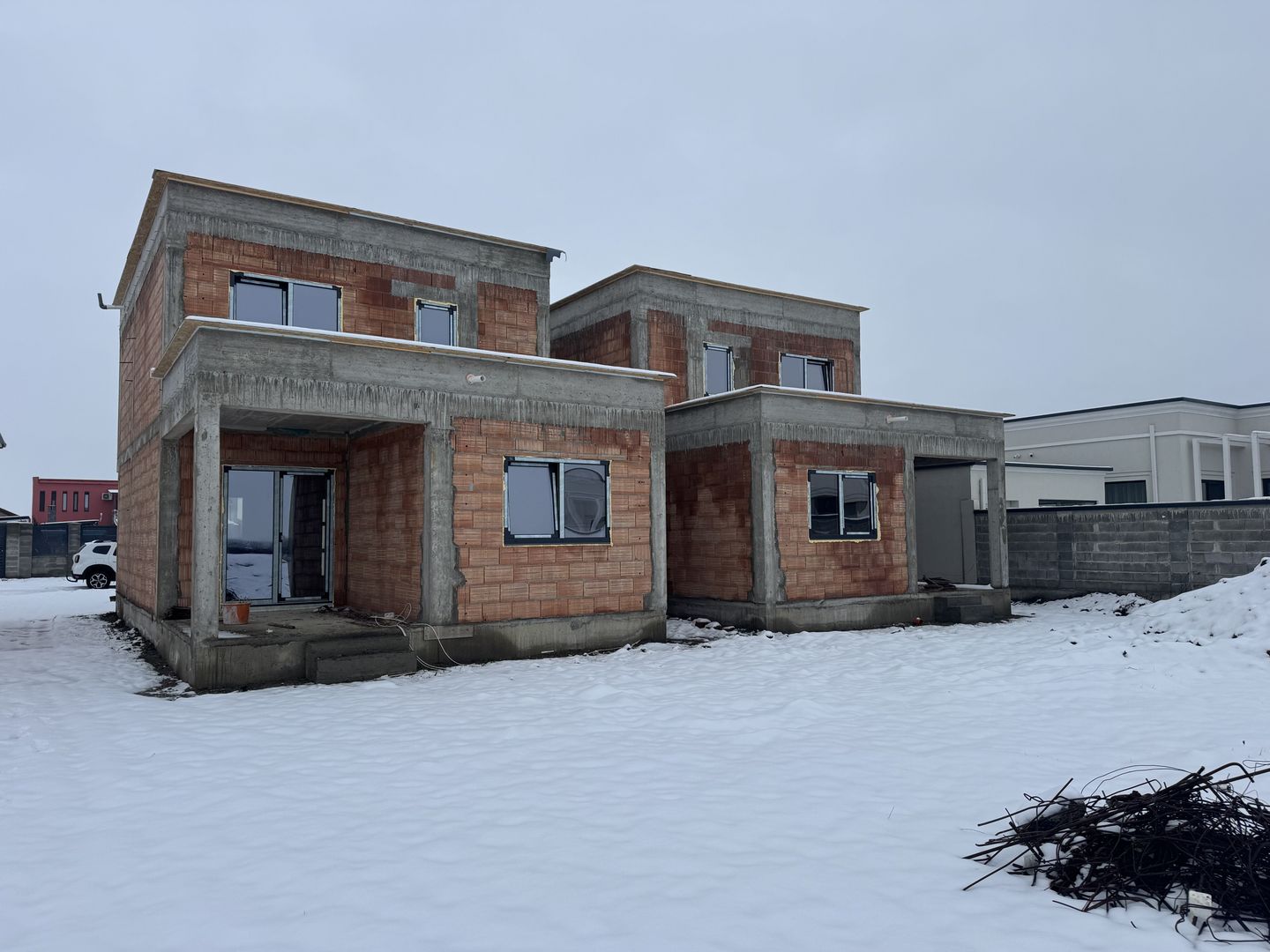 1/2 Duplex Sacalaz P+E,4Camere,2 Bai,Proiect Modern - Poză 4