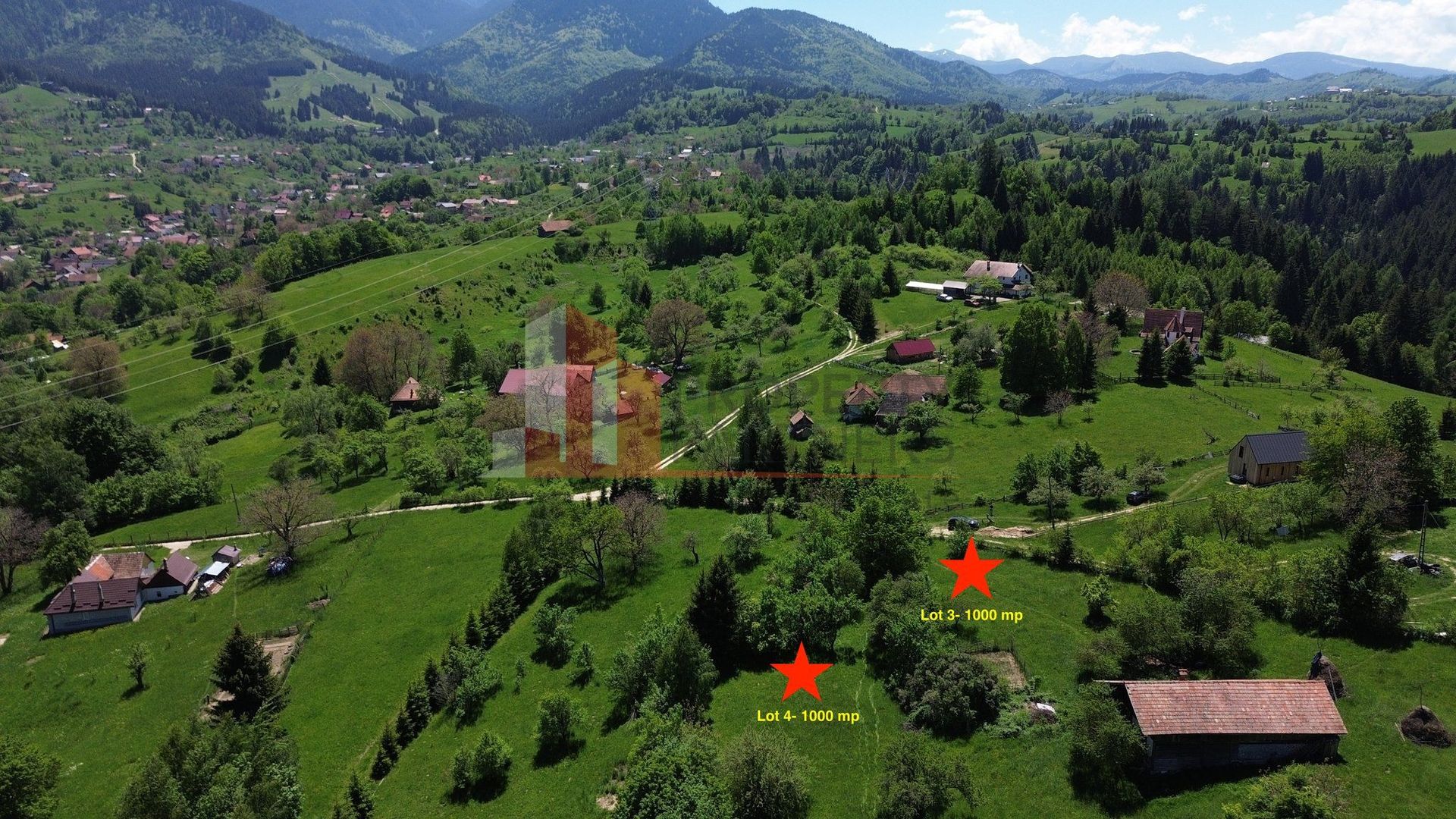 Loturi de teren 1.000 mp | Poarta – Bran | Vedere panoramică către Munții Bucegi - Poză 3