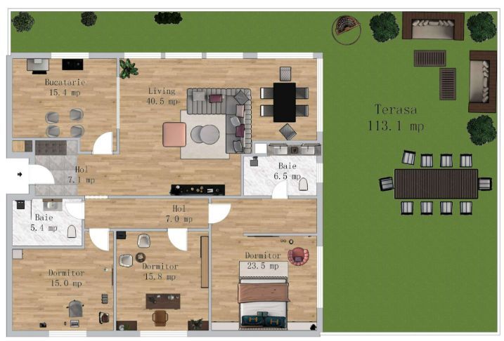 Penthouse 4 camere - Poză 1