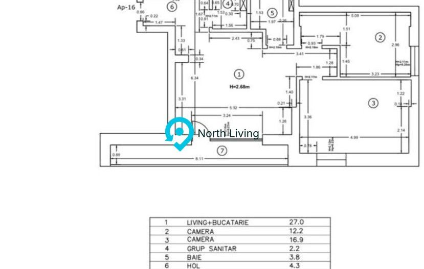 Apartament 3 Camere | Bloc Nou 2025 | Parcare | - Poză 20