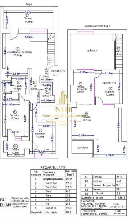 Penthouse 4 camere  259.000 €+TVA-  Pipera - Avalon Estate! - Poză 14