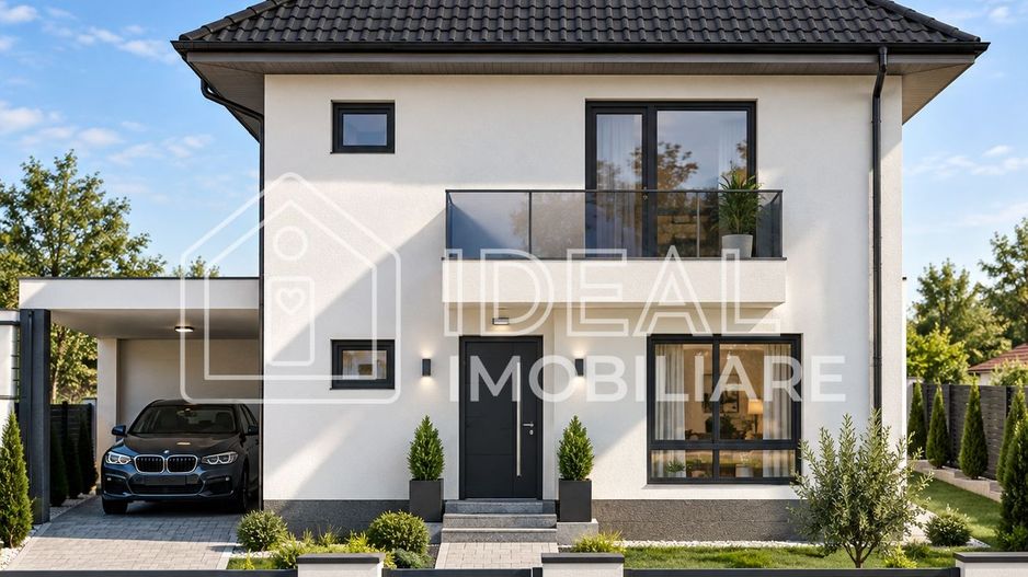 Casă individuală modernă – 3 dormitoare – terasă – carport – teren 400 mp - Poză 1