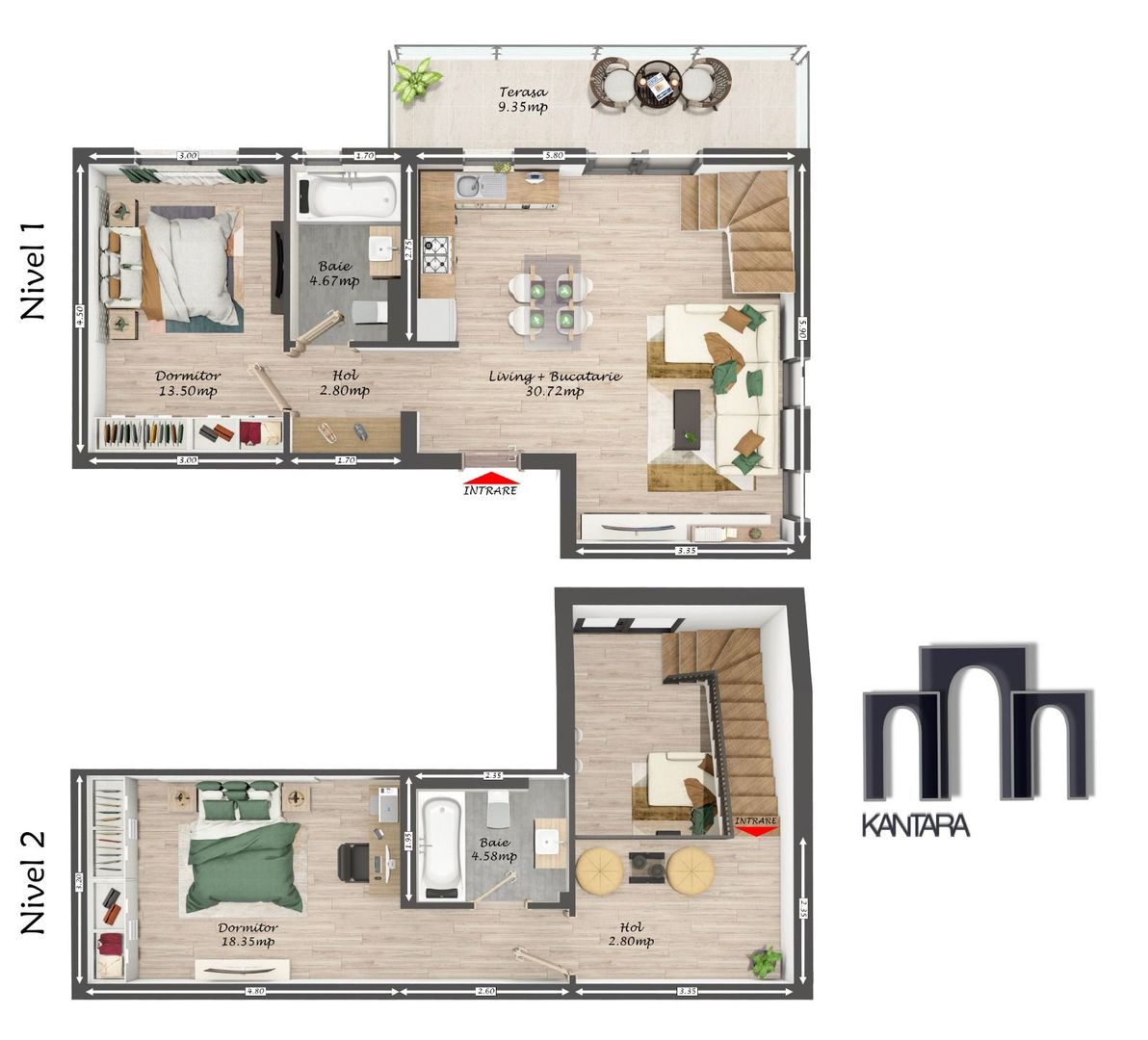 Giroc-Lidl | 3 Camere-scara interioara | 2 Bai | 2 Locuri parcare | - Poză 22