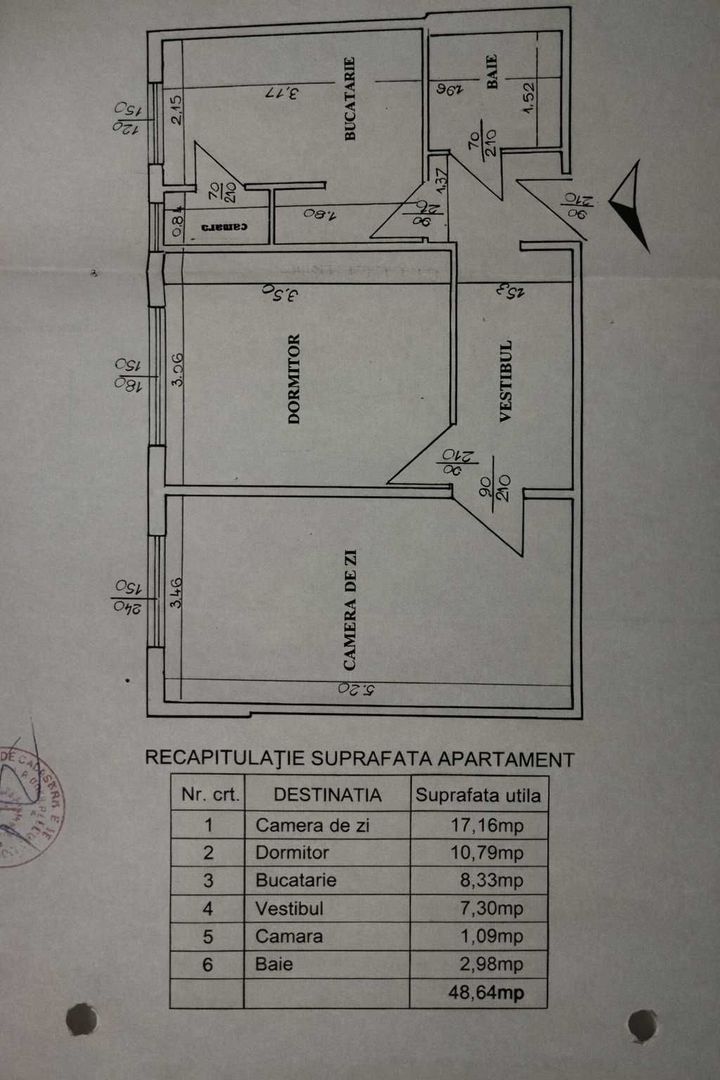 2 camere decomandat, etaj 4/4, renovat, metrou 1 Decembrie 1918 - Poză 7