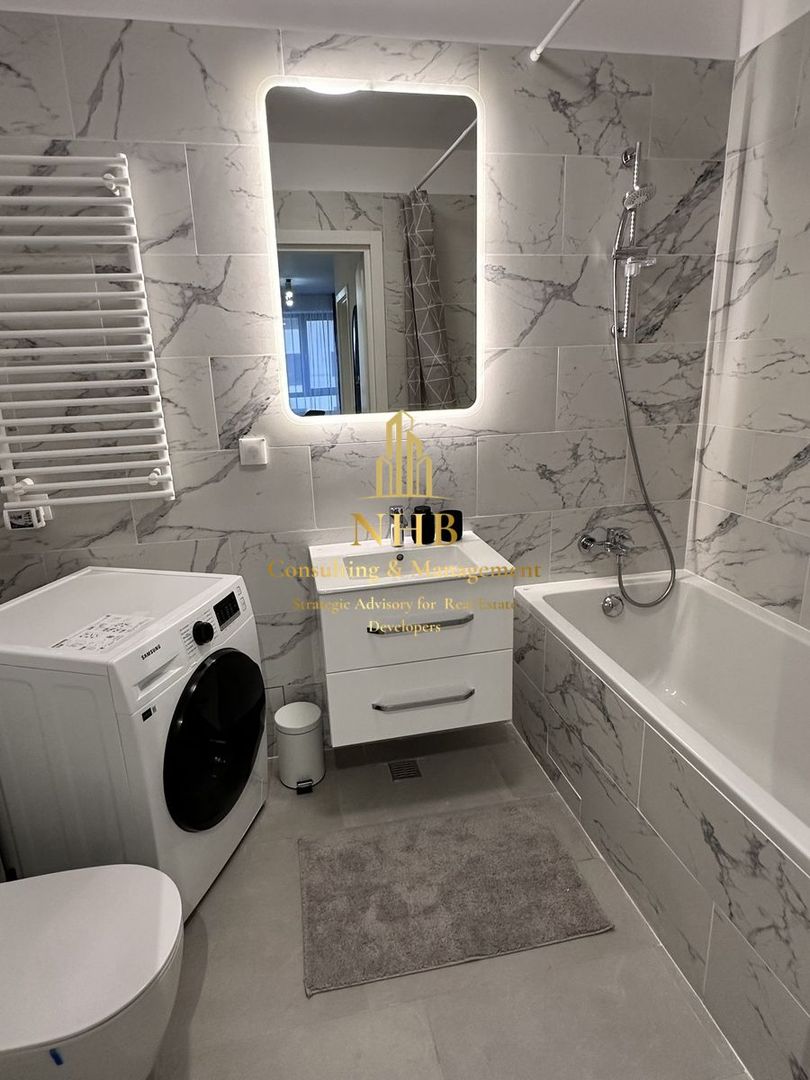 Apartament  de închiriat-2 camere - Baneasa, Greenfield-PARCARE- NOU - Poză 9