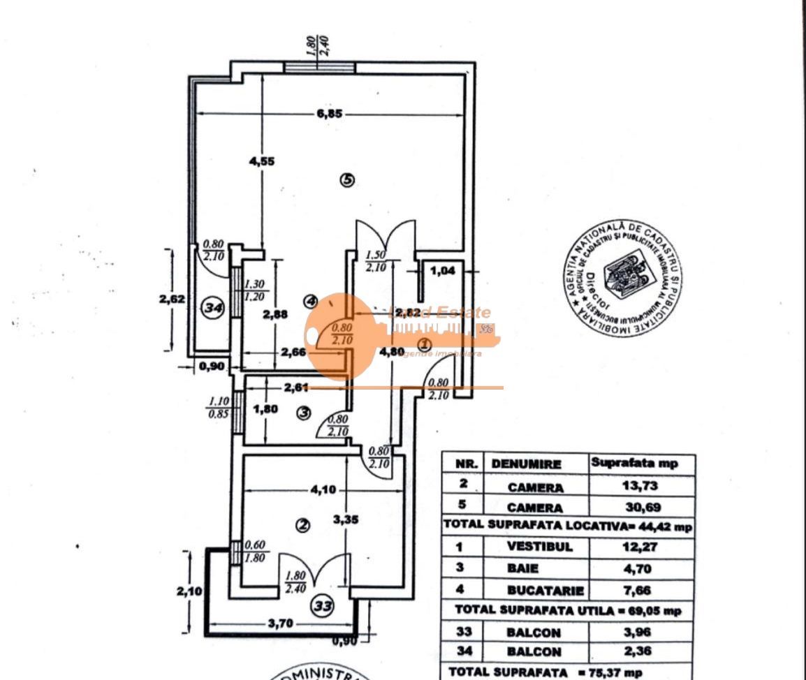 2 camere-Lujerului-2007-parcare inclusa - Schiță 7