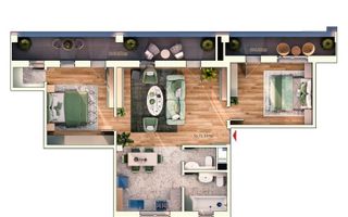 Apartament cu 3 camere/Imobil Premium/Cartier Marasti/CF/Tva inc - Poză 2
