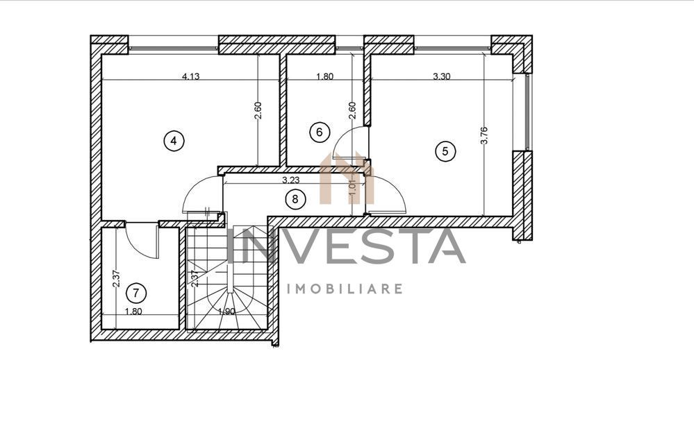 Penthouse pe 2 nivele cu terasa de 20 mp, parcare, bloc nou, Buna Ziua - Schiță 11