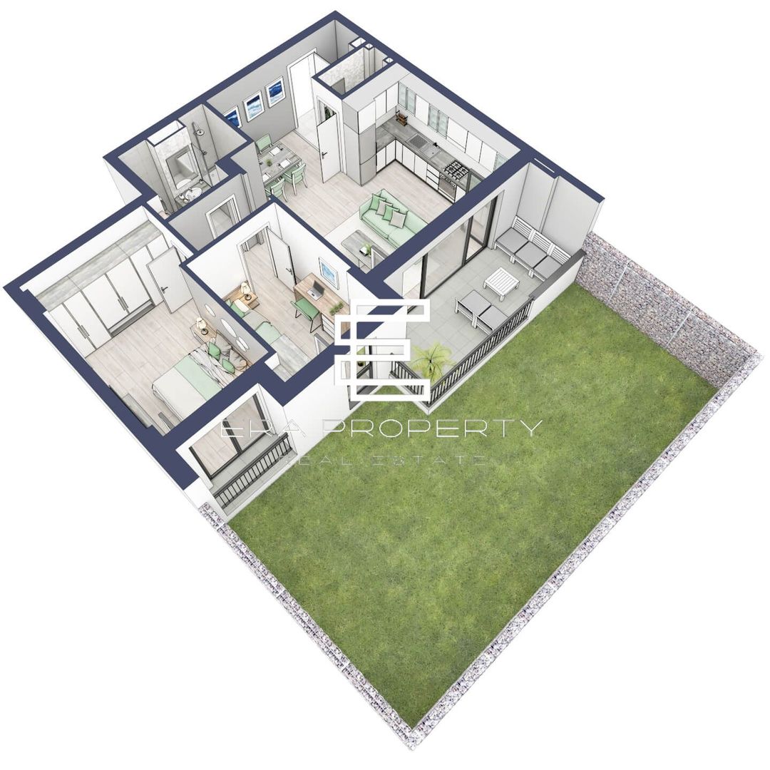 Apartament 3 camere | parter cu gradina | Zona Alba Iulia – Sibiu - Schiță 13